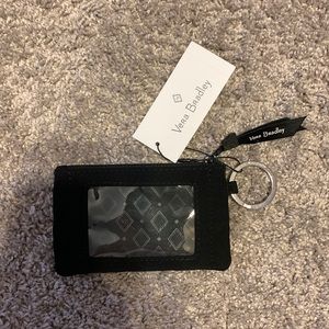 Black Vera Bradley Zip ID Case